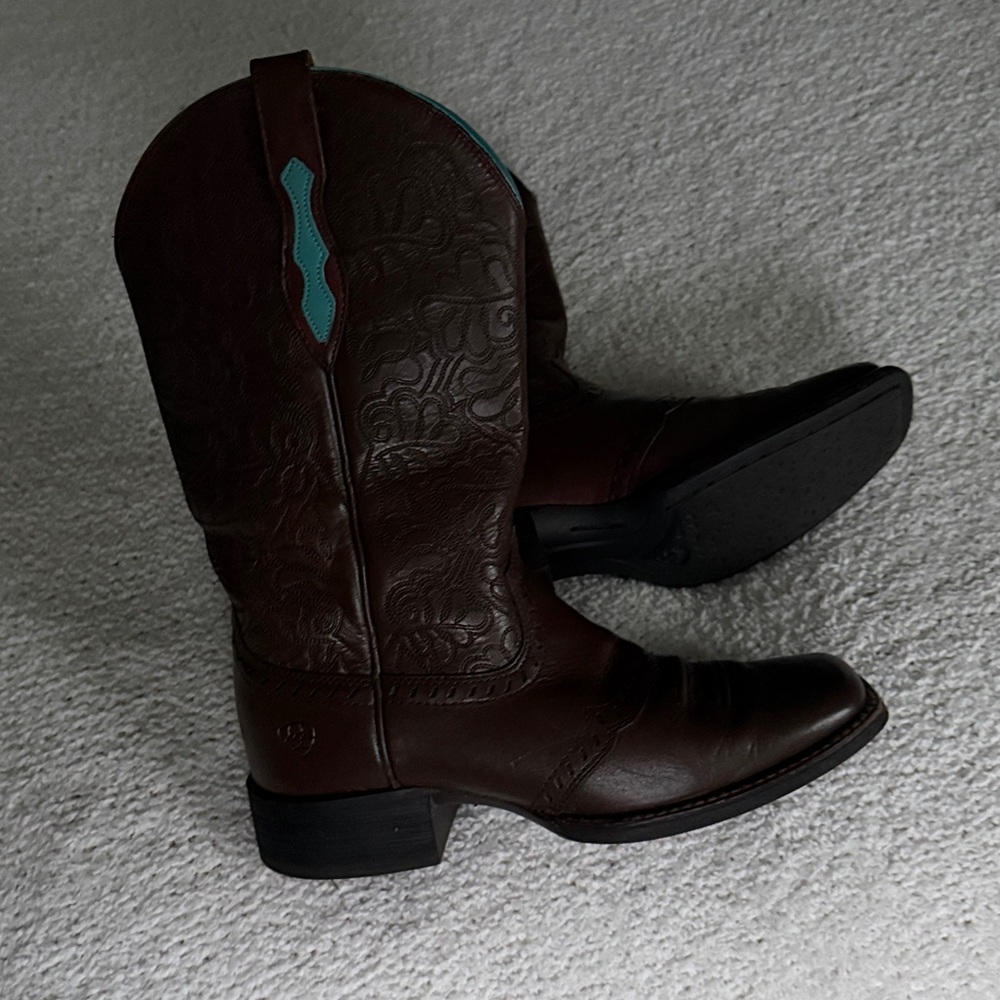 Ariat Women's Round Up Remuda Western Boots Dark Brown Sz 6.5 - Picture 12 of 16